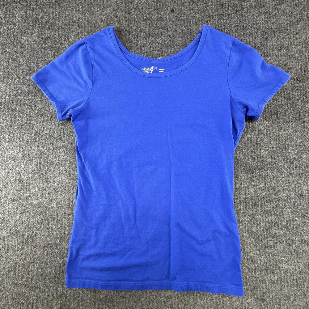 Sweet Salt Classics Shirt Womens Medium Blue Ultimate Scoop Neck Stretch Tee